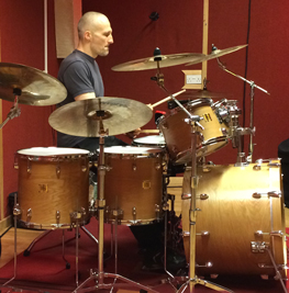Me drumming at Ascape studio